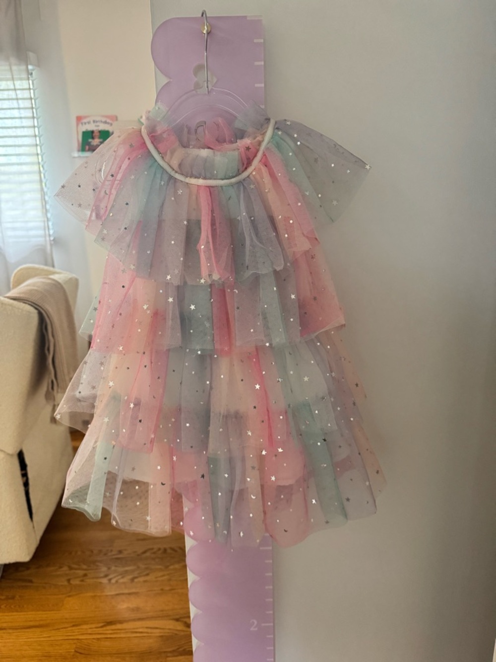 Lola + The Boys Pastel Multi-Color Star Tulle Layered Costume